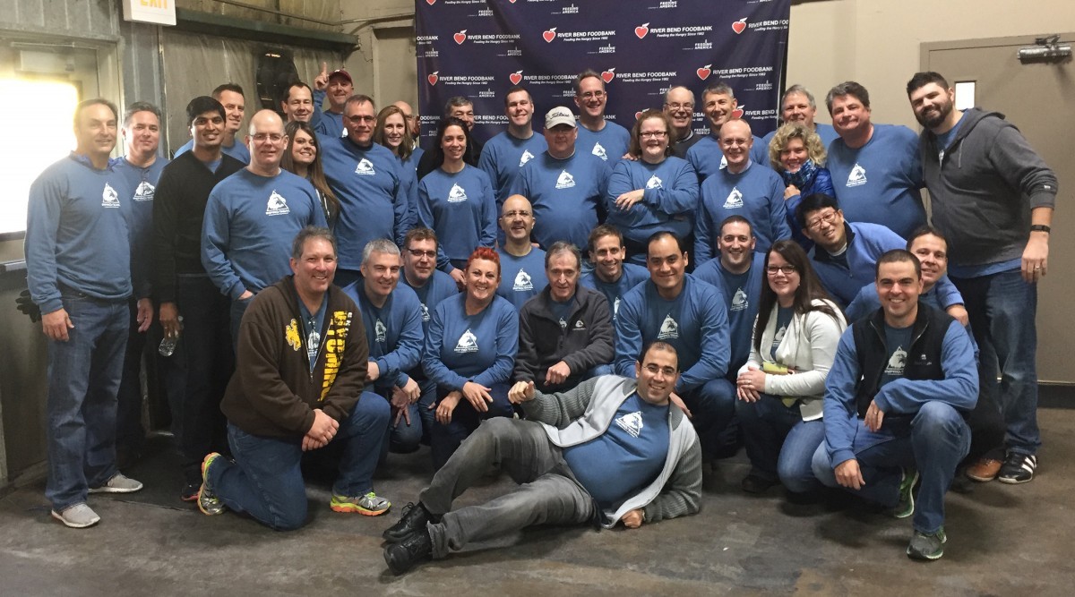 Inpro/Seal service project at River Bend Foodbank, 2016
