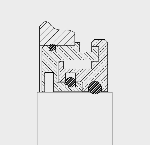 VBXX-D Bearing Isolator engineering drawing